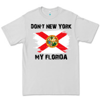 Dove Grey don't new york my florida t shirt flag Premium Tee - artisFamous