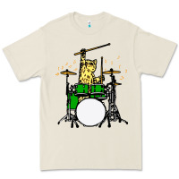 Bone drummer cat music lover musician playing the drums Premium Tee - artisFamous