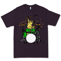 Plum drummer cat music lover musician playing the drums Premium Tee - artisFamous
