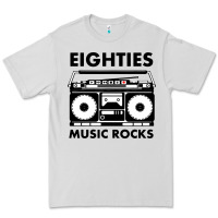 Dove Grey eighties music rocks Premium Tee - artisFamous