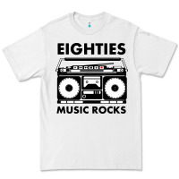 White eighties music rocks Premium Tee - artisFamous