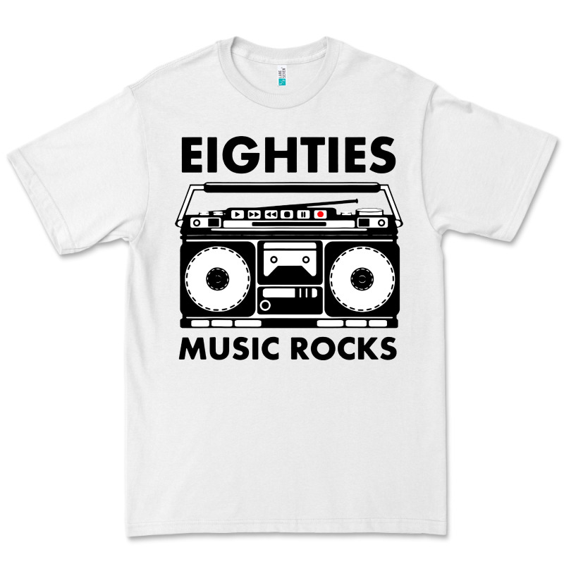 Eighties Music Rocks Premium Tee by artisFamous | Teevron