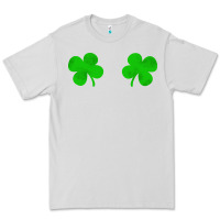 Dove Grey four leaf clover Premium Tee - artisFamous