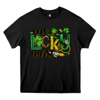 Black St. Patrick's Day One lucky Nurse Heavy Core Tee - OliviaCreatesArt