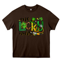 Chocolate Brown St. Patrick's Day One lucky Nurse Heavy Core Tee - OliviaCreatesArt