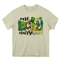Mossy St. Patrick's Day One lucky Nurse Heavy Core Tee - OliviaCreatesArt