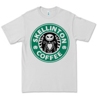 Dove Grey skeleton coffee halloween Premium Tee - artisFamous