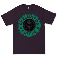 Plum skeleton coffee halloween Premium Tee - artisFamous