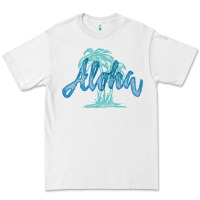 White hawaii aloha art Premium Tee - artisFamous