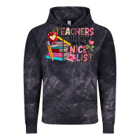 Cloud Black Teachers Always Make The Nice List Vintage Hoodie - CowhideDigitalArt