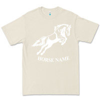 Bone Personalised Horse Printed Equestrian Riding Cob Jumping Rider Horse Premium Tee - artisFamous