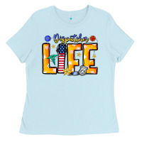 Baby Blue name tribute to first responder dispatchers Ladies Tee - CowhideDigitalArt