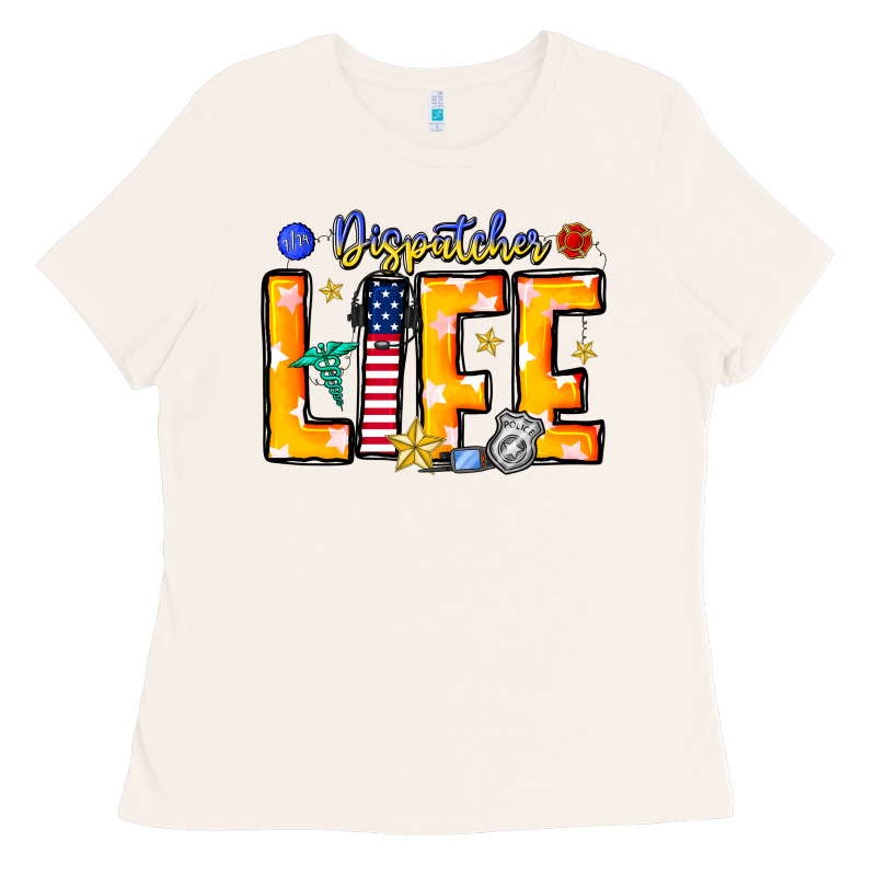 Name Tribute To First Responder Dispatchers Ladies Tee by CowhideDigitalArt | Teevron