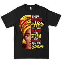 Black black history month shirt african woman afro i am the storm t shirt Premium Tee - artisFamous