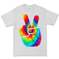 Dove Grey cool peace hand tie dye t shirt for boys and girls Premium Tee - artisFamous
