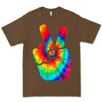 Cacao cool peace hand tie dye t shirt for boys and girls Premium Tee - artisFamous