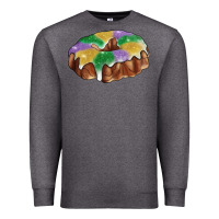 Charcoal Heather mardi gras king cake Premium Sweatshirt - RanaPortraitStore