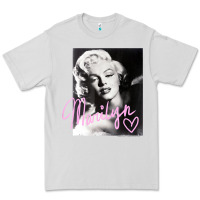 Dove Grey monroe black and white pink handwriting t shirt Premium Tee - artisFamous
