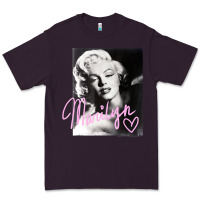 Plum monroe black and white pink handwriting t shirt Premium Tee - artisFamous