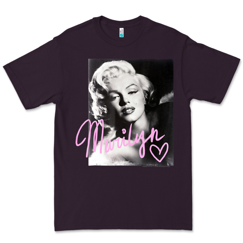 Monroe Black And White Pink Handwriting T Shirt Premium Tee by artisFamous | Teevron