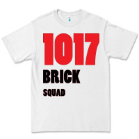 White 1017 Brick Squad Black Red Premium Tee - artisFamous