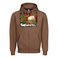 Chestnut Christmas cookies buffalo plaid Zipper Hoodie - Jasminsmagicworld