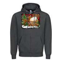 Smoke Christmas cookies buffalo plaid Zipper Hoodie - Jasminsmagicworld