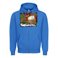 True Royal Christmas cookies buffalo plaid Zipper Hoodie - Jasminsmagicworld