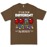 Cacao a.mong us it's o.kay to be different autism awareness t shirt Premium Tee - artisFamous