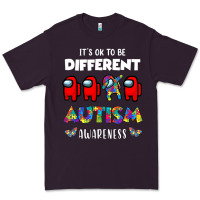 A.mong Us It's O.kay To Be Different Autism Awareness T Shirt Premium Tee | Teevron