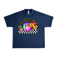 Navy 1St Grade Urban Heavy Tee - CowhideDigitalArt