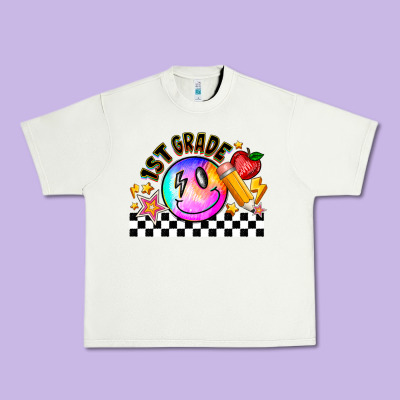 1st Grade Urban Heavy Tee Designed By Cowhidedigitalart