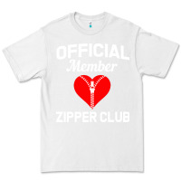 White open heart surgery zipper club bypass get well recovery gift Premium Tee - artisFamous