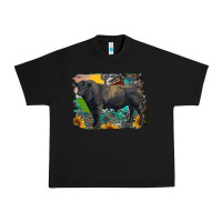 Black black angus bull with aztec and farm background Urban Heavy Tee - RanaPortraitStore