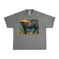 Tornado black angus bull with aztec and farm background Urban Heavy Tee - RanaPortraitStore
