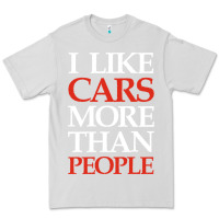 Dove Grey I LIKE CARS MORE THAN PEOPLE Premium Tee - artisFamous