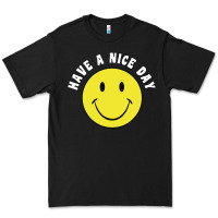 Black retro   have a nice day   smile happy face Premium Tee - artisFamous