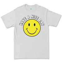 Dove Grey retro   have a nice day   smile happy face Premium Tee - artisFamous