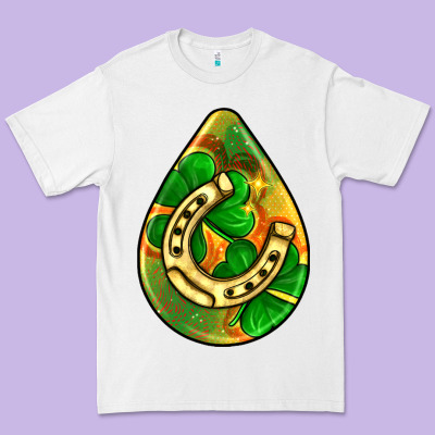 St.patrick's Teardrop Earrings Premium Tee Designed By Fadigitalartstudio