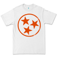 White tennessee flag vintage grunge distressed graphic Premium Tee - artisFamous