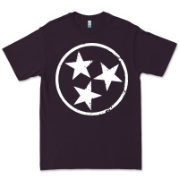 Plum tennessee flag vintage grunge distressed graphic Premium Tee - artisFamous