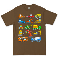 Cacao construction excavator shirt for boys girls men and women t shirt Premium Tee - artisFamous