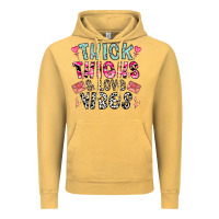 Vintage Mustard Thick Thighs And Love Vibes Vintage Hoodie - CowhideDigitalArt
