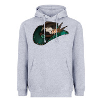 Heather Grey cowhide flowers cowboy hat Heavyweight Hoodie - Jasminsmagicworld