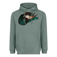 Sage cowhide flowers cowboy hat Heavyweight Hoodie - Jasminsmagicworld