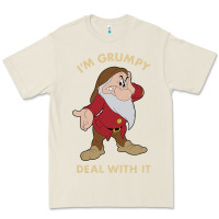 Bone snow white i'm grumpy deal with it portrait t shirt Premium Tee - artisFamous