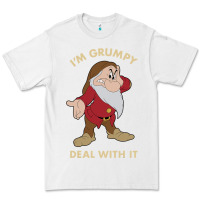 White snow white i'm grumpy deal with it portrait t shirt Premium Tee - artisFamous