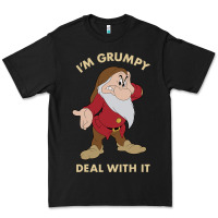 Snow White I'm Grumpy Deal With It Portrait T Shirt Premium Tee | Teevron