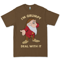 Cacao snow white i'm grumpy deal with it portrait t shirt Premium Tee - artisFamous