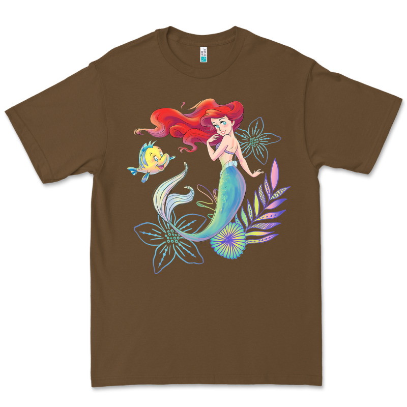 The Little Mermaid Ari  And Flounder Sea T Shirt Premium Tee by artisFamous | Teevron